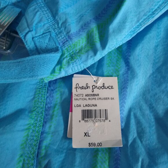 NWT Fresh Produce Skort Skirt Sz. XL Nautical Rope Cruiser in the color Laguna - Picture 4 of 5